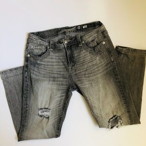Miss Me Jeans, Grey Boyfriend Ankle | Size 30